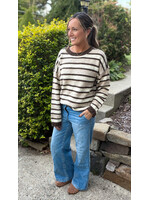 Mocha Latte Striped Sweater