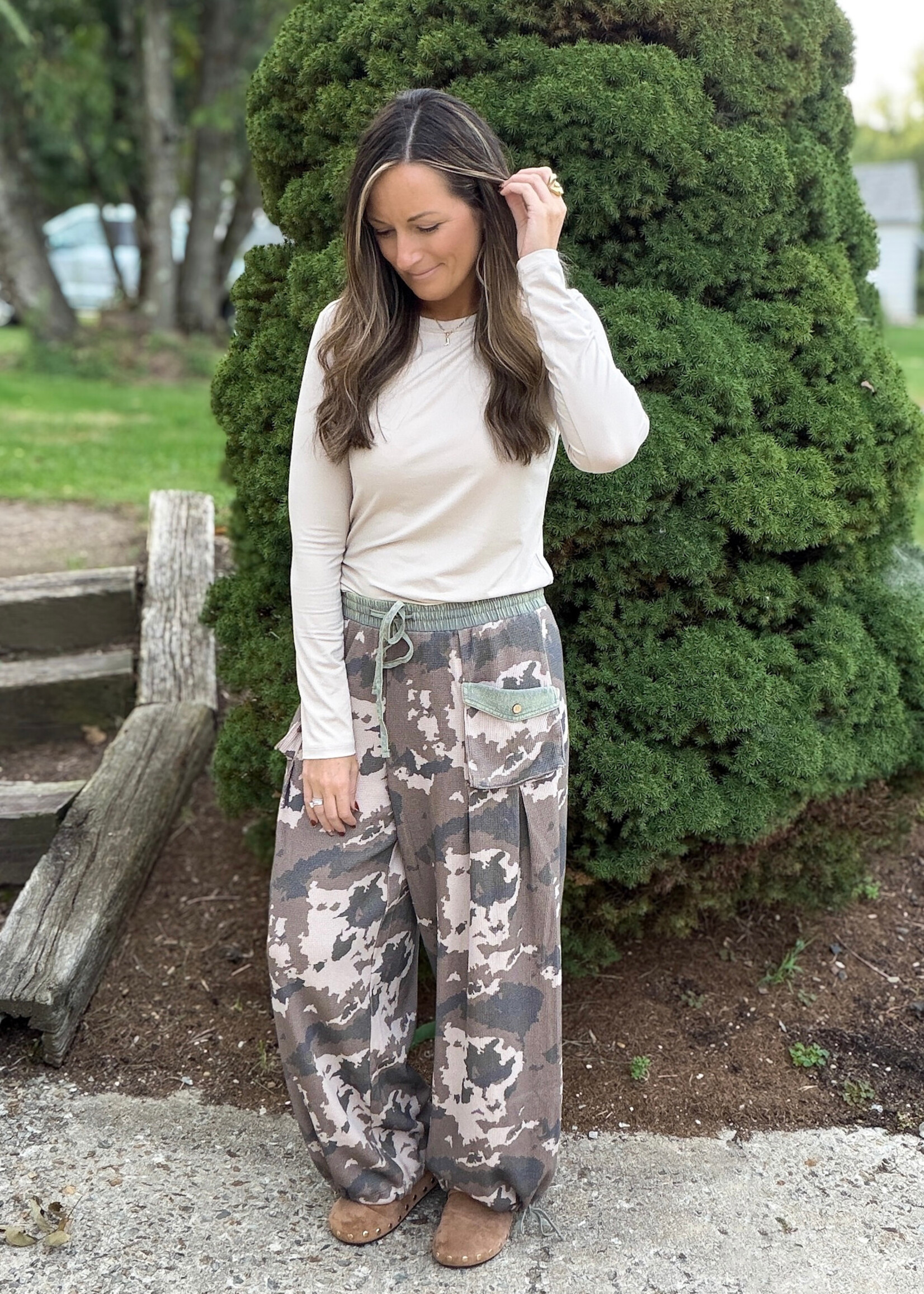 Camo Crush Cargo Pants