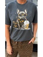 Frenchie Halloween Iced Coffee Tee