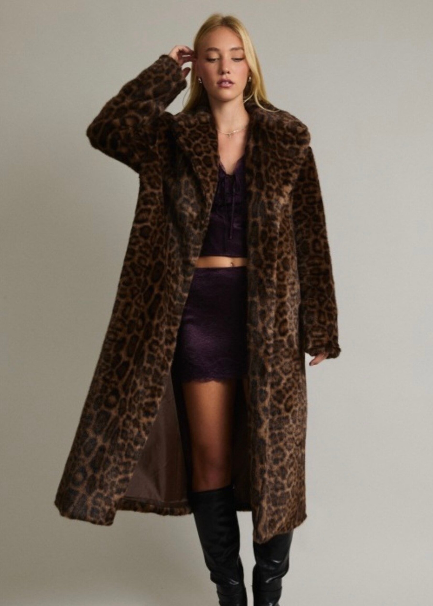 Fierce & Fabulous Leopard Fur Coat