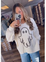 Gingham Ghost Oversized Sweater