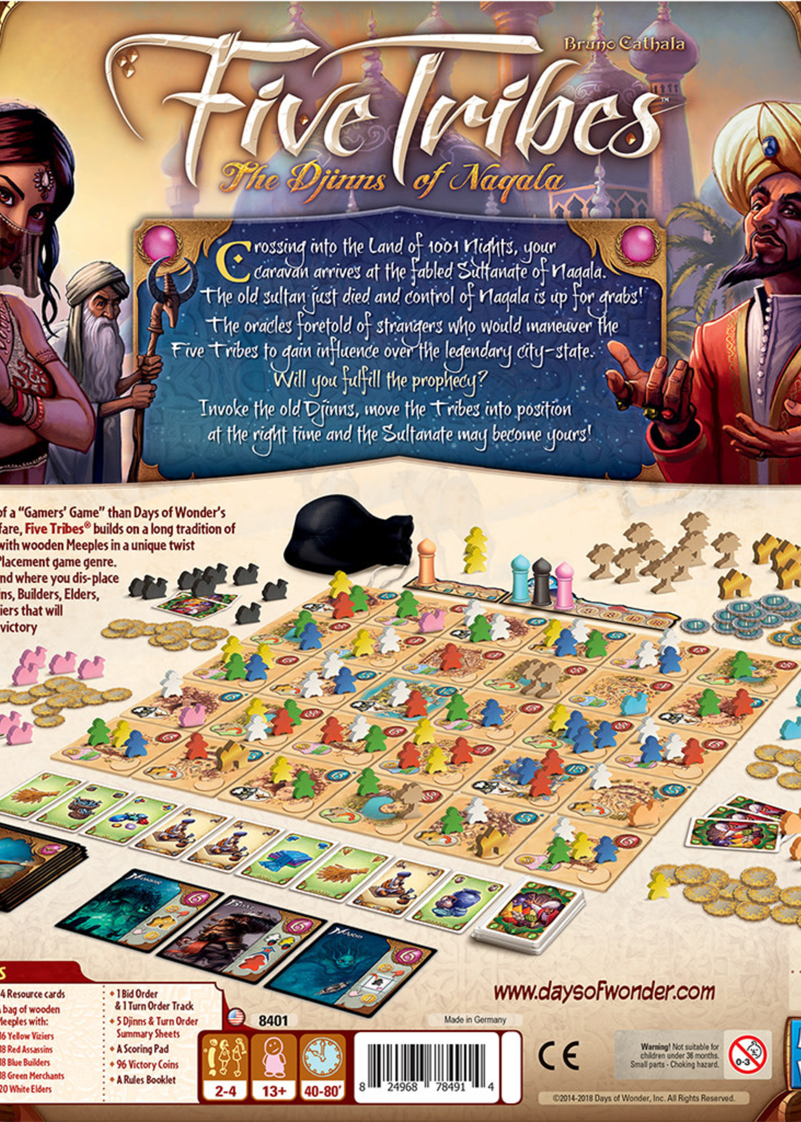 Asmodee FIVE TRIBES BOARD GAME