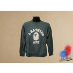 Bape Bape College Crewneck Green