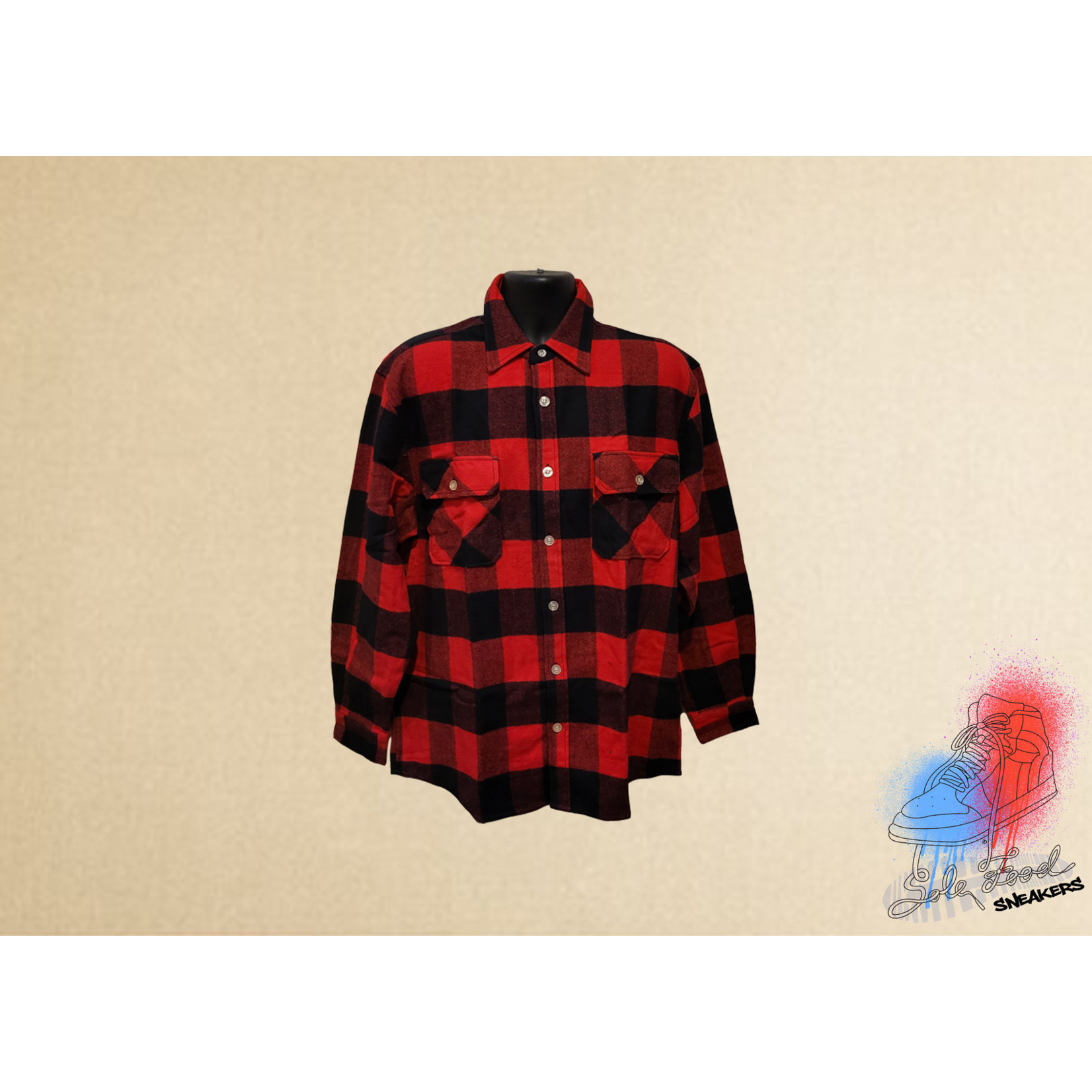 Anti Social Social Club Anti Social Social Club Red Flannel Shirt