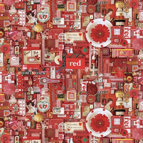 Shelly Davies - Color Collage - RED