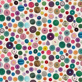 Sewing Theme Shelly Davies - I’ve Got a Notion - Buttons / White