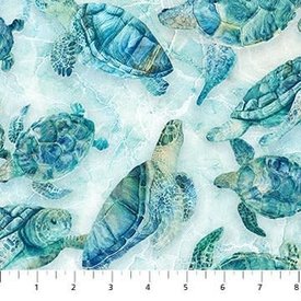 Beach & Sea Turtle Bay - Deborah Edwards & Melanie Samra / DP24717-64 / Turtles / Turquoise