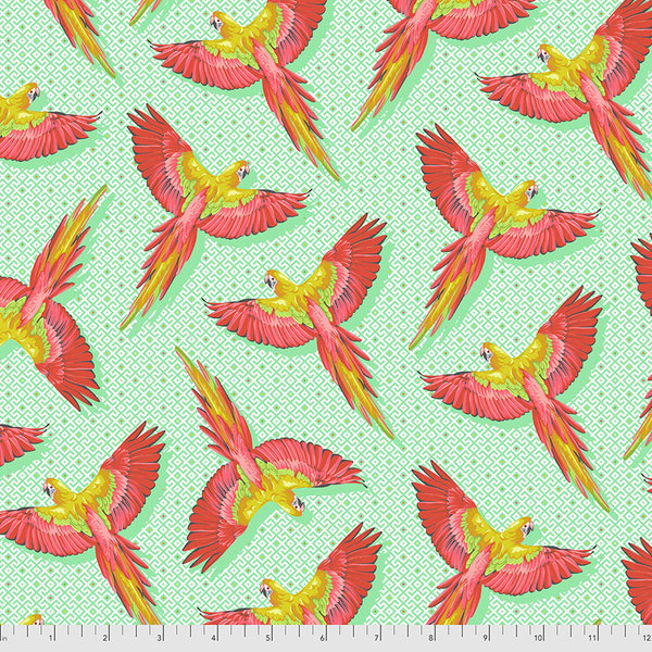 Tula Pink Tula Pink - Daydreamer - Macaw Ya Later / Mango