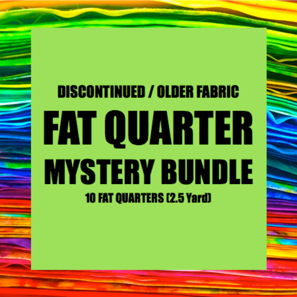 Mystery Bundle - 10 Fat Quarters / DISCONTINUED FABRICS