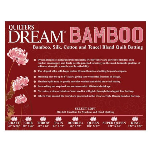 Quilters Dream  Batting  / Bamboo / Double (93 x 96)