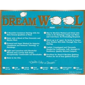 Quilters Dream Batting Quilter's Dream Batting / 100% WOOL / Twin (72x93)