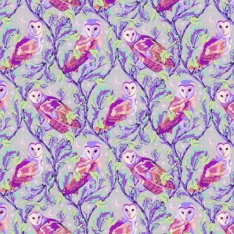 FREE SPIRIT - Tula Pink - Owl - Petunia - PWTP117.PETUN 884424239259 -  Quilt in a Day / Quilt Fabric