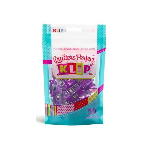 Quilters Perfect Clips  50pc Purple