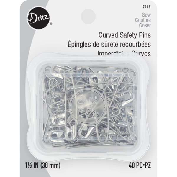  Dritz - Curved Safety Pins  / 38mm  / 40pc