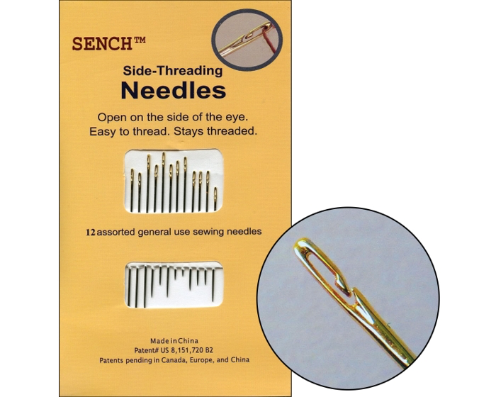Sench / Side Threading Needle - 12pc / Assorted Sizes I I I Bay Quilts