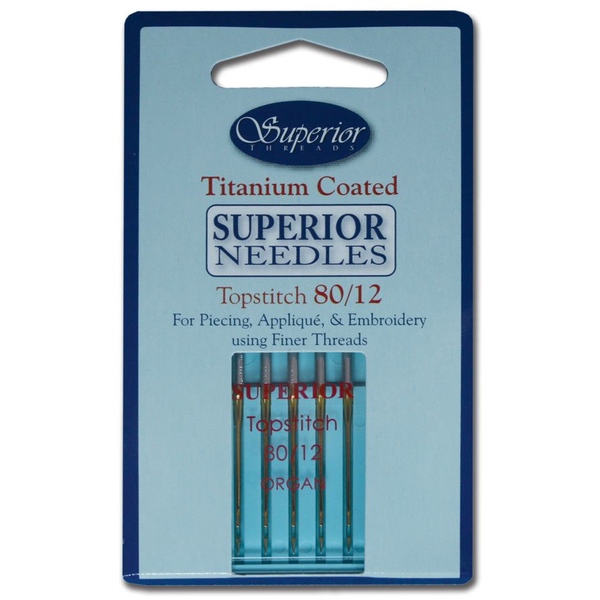  Superior  Titanium Topstitch Needles  80/12