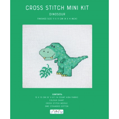 Cross Stitch Mini Kit  Dinosaur