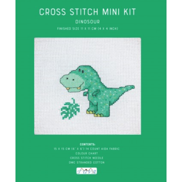  Cross Stitch Mini Kit  Dinosaur
