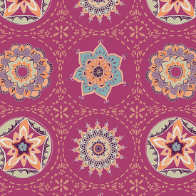 Art Gallery Fabrics Art Gallery - Soulful - Mandala Harmony /  Vivid / 2630