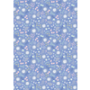 Lewis & Irene - A310.3 / Magical flowers / dusky blue /  Glow in the dark