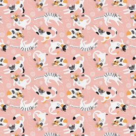  Paintbrush Studios - Tails and Whiskers / Cats / Pink / 120-21624