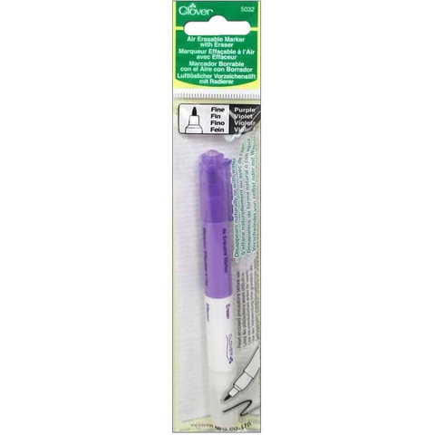 Clover - FINE Air Erasable Marker with Eraser Purple