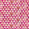 Carrie Bloomston - WISH - Metallic Triangles / Hot Pink / 51743M-6