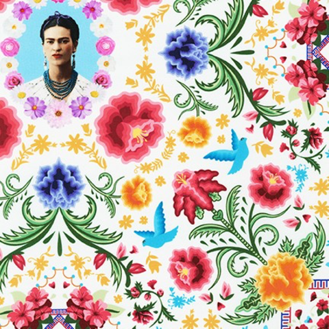 RK - Frida Kahlo / Frida In Flowers / 19611-1 White