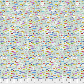 Free Spirit Fabrics Free Spirit - Lorraine Turner - Migration / Siberian Cranes / PWLT021.AQUA