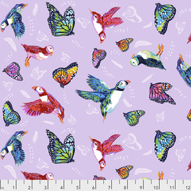 Free Spirit Fabrics Free Spirit - Lorraine Turner - Migration / Friends in Flight / PWLT017.LAVENDER
