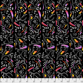 Free Spirit Fabrics Free Spirit - Lorraine Turner - Migration / Monarch Stripe / PWLT020.BLACK