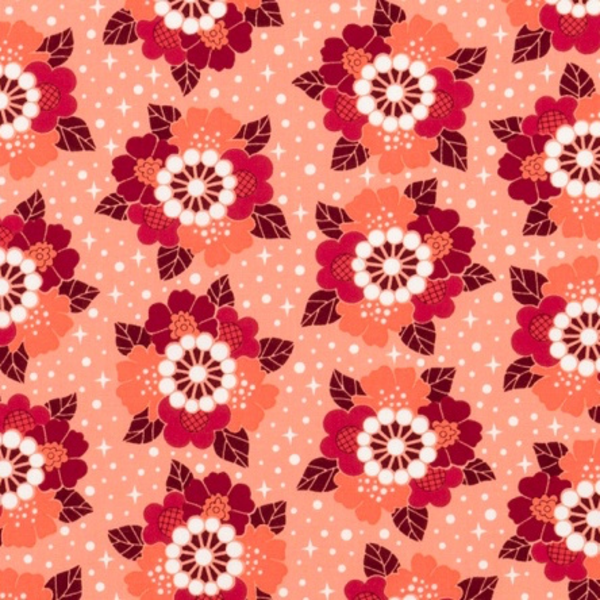  Elizabeth Hartman - Rhoda Ruth / Flowers / Petal / Orange & Red