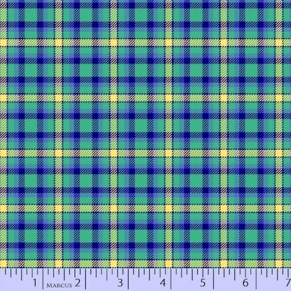  Marcus - Flannel - Primo Plaids / U011_0114 / Green & Blue