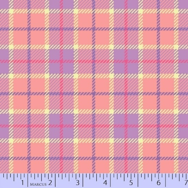 Flannel Marcus - Flannel - Primo Plaids / U055-0172 / Purple & Peach
