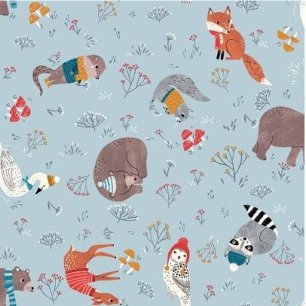 Clothworks Clothworks - Dreaming Of Snow / Animals / Y2754-87