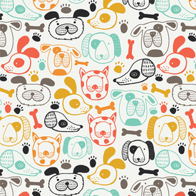 Art Gallery Fabrics Art Gallery -  Oh Woof - Woof This Way / Mutlti / OHW-68680
