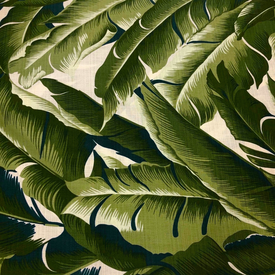 Hoffman Fabrics Hoffman - Barkcloth - Tropical Large Leaves / Forest / Q5006-44