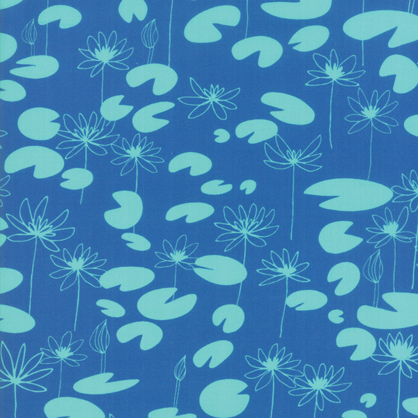  Moda Fabrics - Botanica / Lilly Pad / Royal Blue / 11843-15