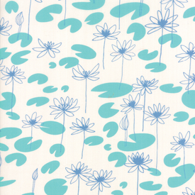  Moda Fabrics - Botanica / Lilly Pad / White / 11843-11