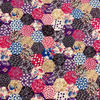 Japanese / Dobby Cloth / Hexagon Pieces / Purple / JLF-24