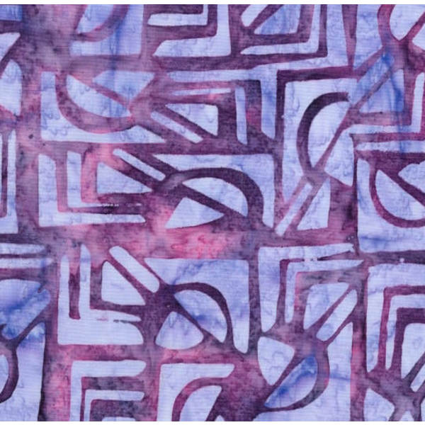 Banyan Batiks - Tapa Cloth Shapes / 80252-85 Purple