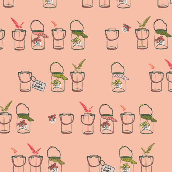 Art Gallery Fabrics Art Gallery - Dew & Moss / Jars o Bugs / DWM-45602