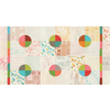 Moda Fabrics - Modern Colorbox / Zen Chic /  Geometric Background / Nuetral Multi Color / 1640-22