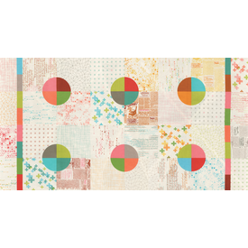  Moda Fabrics - Modern Colorbox / Zen Chic /  Geometric Background / Nuetral Multi Color / 1640-22
