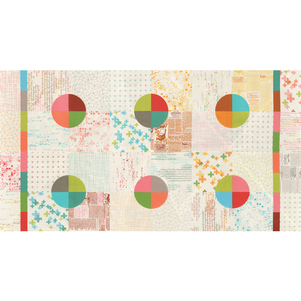  Moda Fabrics - Modern Colorbox / Zen Chic /  Geometric Background / Nuetral Multi Color / 1640-22