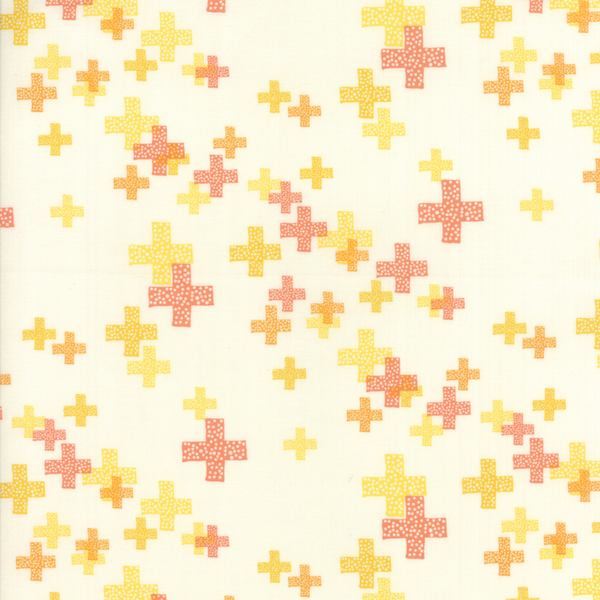  Moda Fabrics - Modern Colorbox / Zen Chic / Cross / Yellow / 1644-17