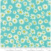 Moda Fabrics - Painted Garden / Birds / Daisy / Blue / 11812-15