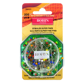  Bohin  200 Super Fine Glass Pins