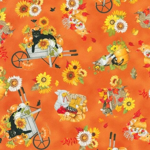 Robert Kaufman Robert Kaufman - Autumn Cats & Dogs / AMKD-21803-84-A2400001  I I I Bay Quilts