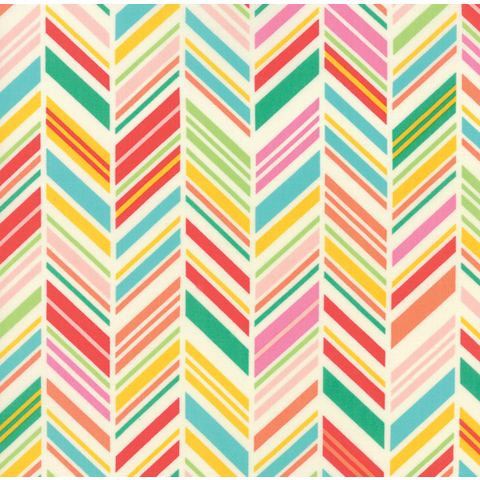 Moda Fabrics - Painted Garden / Chevrons / 11813-11
